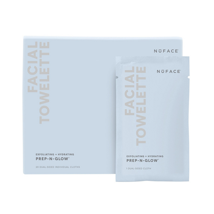 NuFACE - Prep-N-Glow Exfoliating & Hydrating Facial Wipes