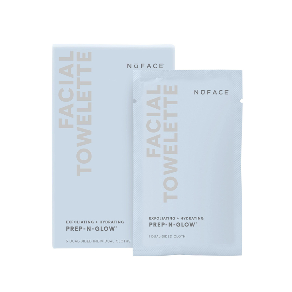 NuFACE - Prep-N-Glow Exfoliating & Hydrating Facial Wipes